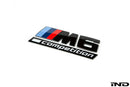 IND F1X M6 Competition Trunk Emblem - Gloss Black-2