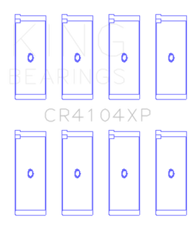 King Audi/VW 83-03 1.6L/1.8L/2.0L Performance Rod Bearing Set - Size STDX - 0