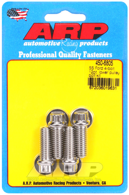ARP Ford SS 4-Bolt 12pt Lower Pulley Bolt Kit
