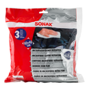 SONAX Microfibre Towel Ultrafine (3 pack, tri-colour)-1