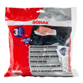 SONAX Microfibre Towel Ultrafine (3 pack, tri-colour)