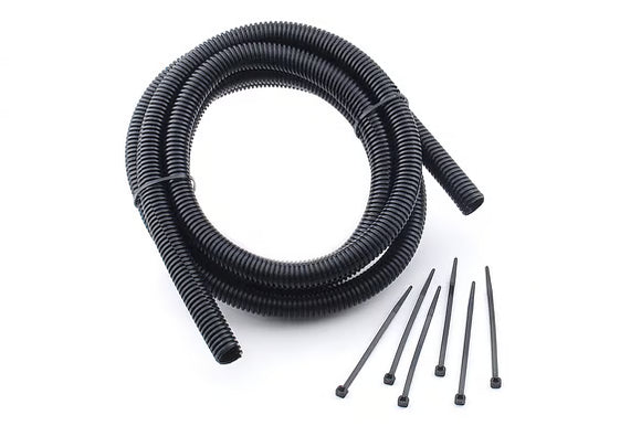 Mr. Gasket Split Wiring Loom 1/2 Inch Black 6 Foot Length