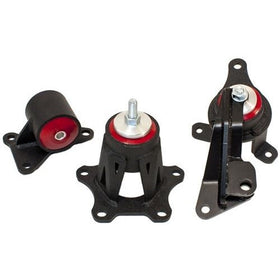 Innovative 98-02 Accord F-Series Black Steel Mounts 85A Bushings (Auto Trans)