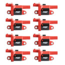 MSD Coils. Red. Round. 2014 & up GM V8. 8-pk-1
