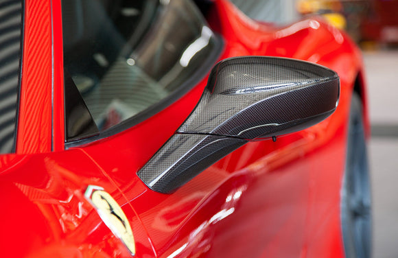 Ferrari 458 Carbon Mirror Cases (RAW)