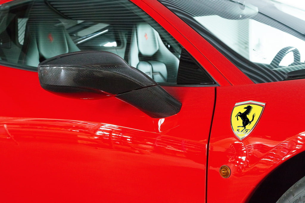 Ferrari 458 Carbon Mirror Cases (RAW)