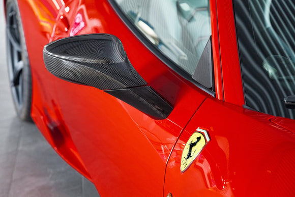 Ferrari 458 Carbon Mirror Cases (RAW)