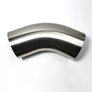 Stainless Bros 3.5in Diameter 1.5D / 5.25in CLR 45 Degree Bend 16GA Wall - Leg-1