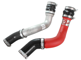 aFe BladeRunner 3in Red Intercooler Tube Hot Side w/Couplings 13-14 Dodge RAM Diesel 6.7L (td) - 0