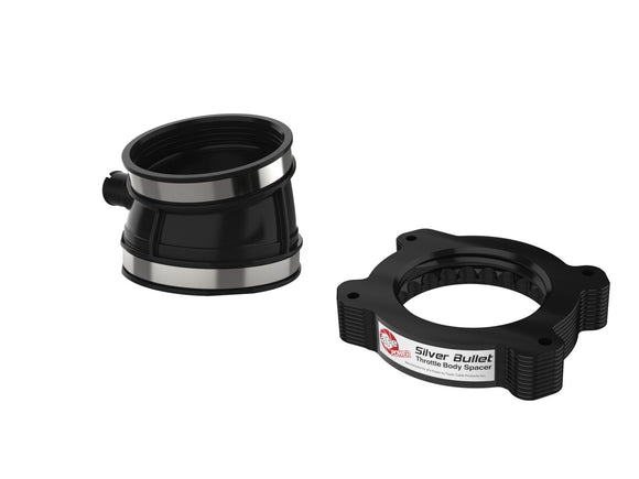 aFe 2020 Vette C8 Silver Bullet Aluminum Throttle Body Spacer / Works With aFe Intake Only - Black