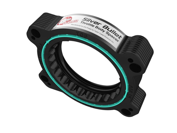 aFe 2020 Vette C8 Silver Bullet Aluminum Throttle Body Spacer / Works With aFe Intake Only - Black