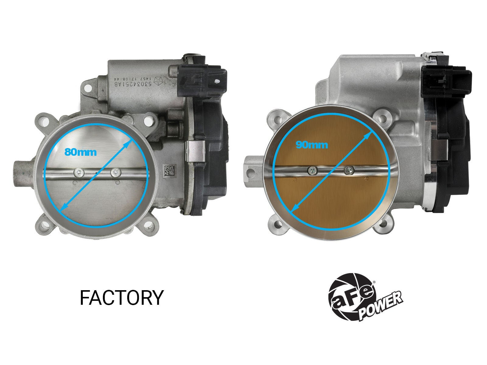AFE POWER 90MM THROTTLE BODY: 2013–2023 DODGE CHALLENGER 5.7L/6.4L