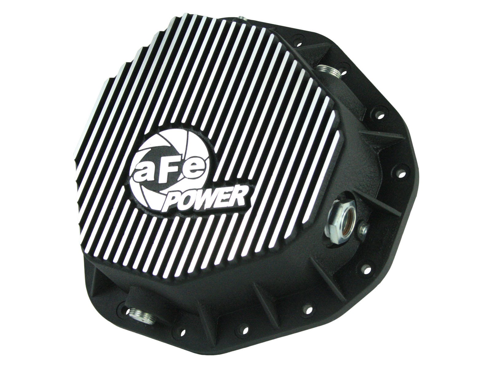 Pro Series Rear Differential Cover Black w/ Machined Fins Dodge Diesel Trucks 03-05 L6-5.9L (td)