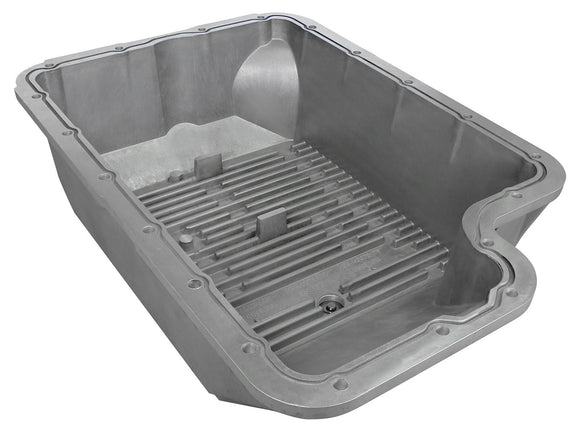 aFe Power Transmission Pan Raw w/ Machined Fins Ford Diesel Trucks 94-10 V8-7.3L/6.0L/6.4L (td)