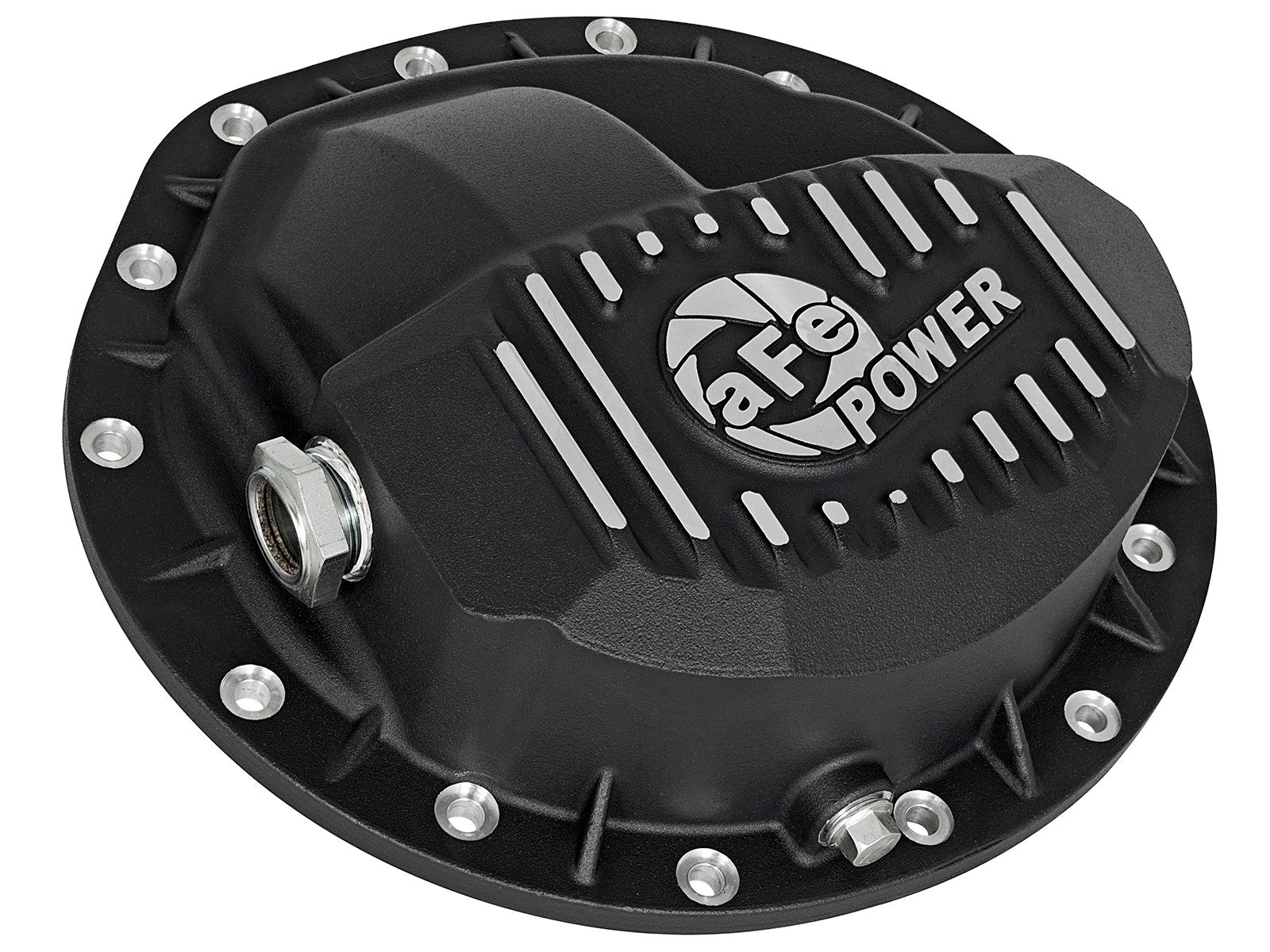 aFe Power Pro Series Rear Differential Cover Black w/Machined Fins 16-17 Nissan Titan XD(AAM 9.5-14) - 0