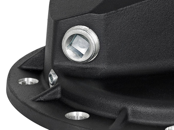 aFe Power Pro Series Rear Differential Cover Black w/Machined Fins 16-17 Nissan Titan XD(AAM 9.5-14)