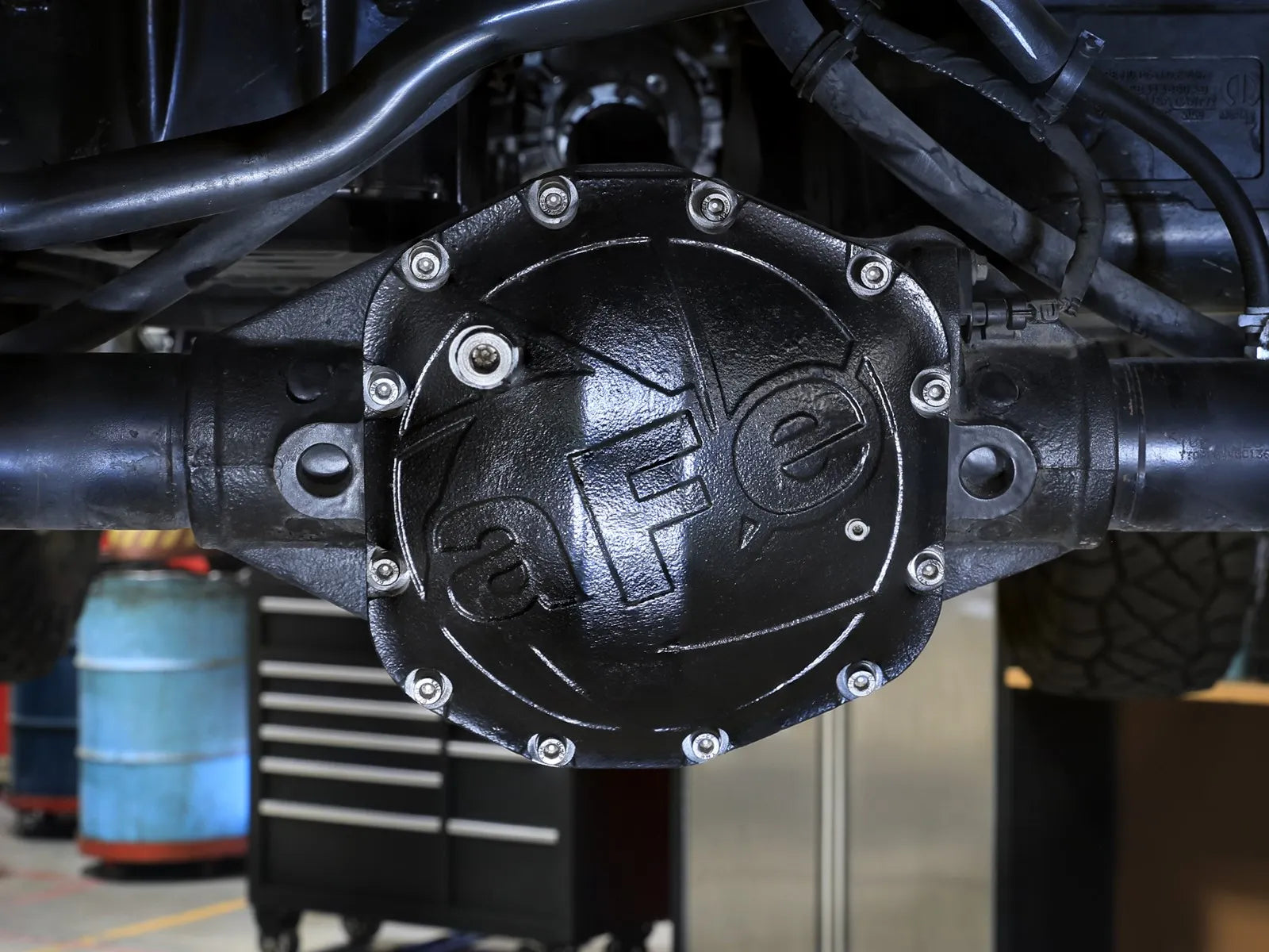 aFe POWER Pro Series Rear Differential Cover Black Jeep Wrangler (JL) 18-25 L4-2.0L (t)/ V6-3.6L (Dana M220) - 0
