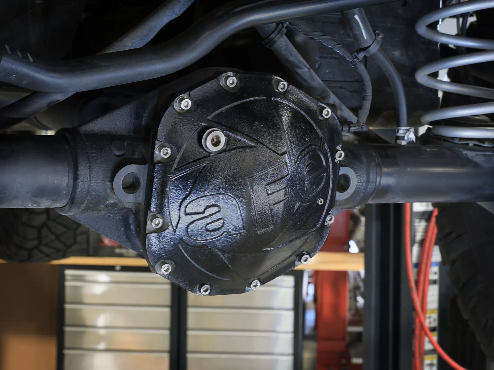 aFe POWER Pro Series Rear Differential Cover Black Jeep Wrangler (JL) 18-25 L4-2.0L (t)/ V6-3.6L (Dana M220)