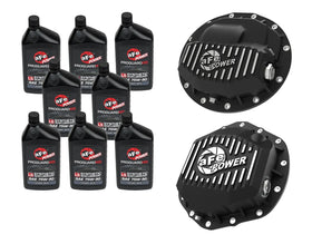 aFe POWER Front & Rear Diff GUARD Package w/ Oil RAM Diesel Trucks 19-25 L6 (AAM 9.25-12 & AAM 11.5/12.0-14)