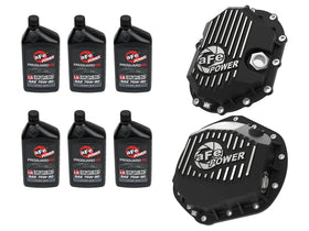 aFe POWER Front & Rear Diff GUARD Package w/ Oil GM Diesel Trucks 11-19 V8 (AAM 9.25-12 & AAM 11.5-14)