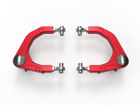 aFe Control Toyota Tundra 22-23 V6-3.4L (tt) Upper Control Arms - Red Anodized Billet Aluminum