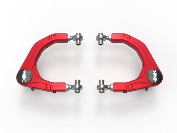aFe Control Toyota Tundra 22-23 V6-3.4L (tt) Upper Control Arms - Red Anodized Billet Aluminum