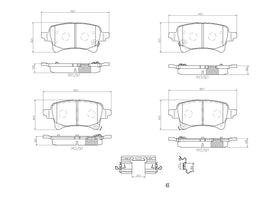 Brembo OE 20-24 Jeep Gladiator/Wrangler PRIME Ceramic Brake Pad - Rear