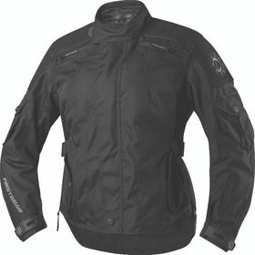 First Gear Voyage Jacket Black/Grey Womens - Large