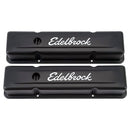 Edelbrock Valve Cover Signature Series Chevrolet 1959-1986 262-400 CI V8 Tall Black-1