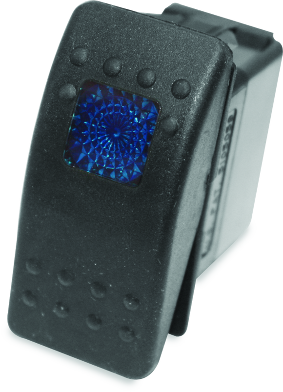 DragonFire Racing Lighted Switch On/Off Rocker Switch Blue Lite