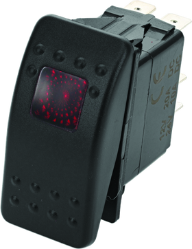 DragonFire Racing Lighted Switch On/Off Rocker Switch Red Lite