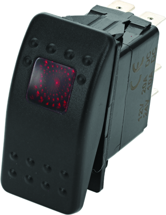 DragonFire Racing Lighted Switch On/Off Rocker Switch Red Lite