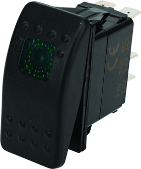 DragonFire Racing Lighted Switch On/Off Rocker Switch Green Lite