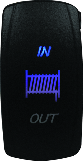 DragonFire Racing Lighted Switch Winch In/Out Blue