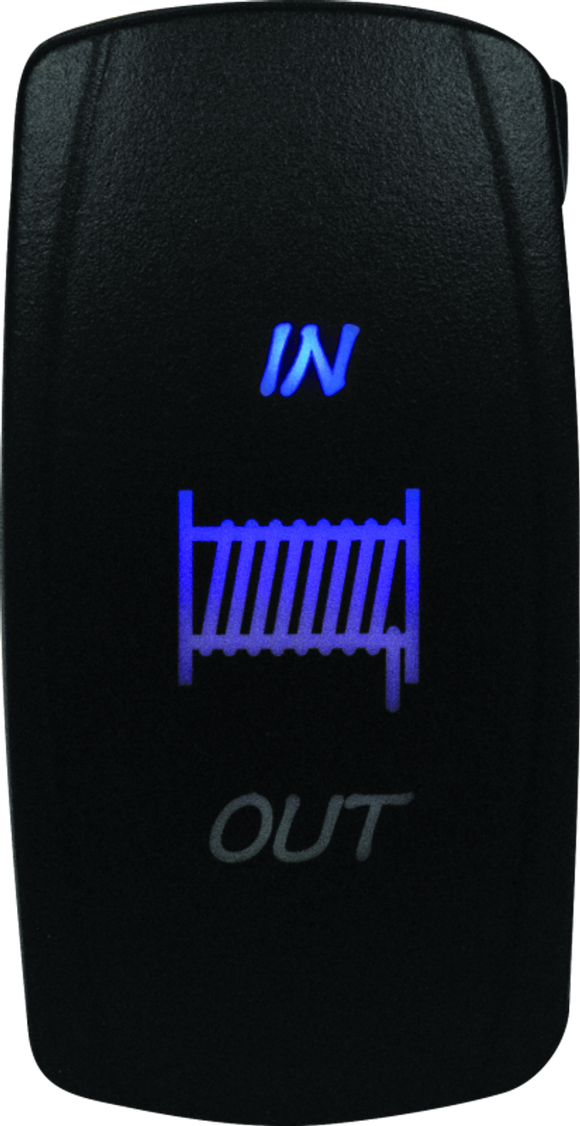 DragonFire Racing Lighted Switch Winch In/Out Blue