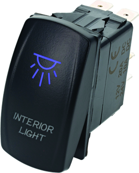 DragonFire Racing Interior Lighted Switch On/Off Blue