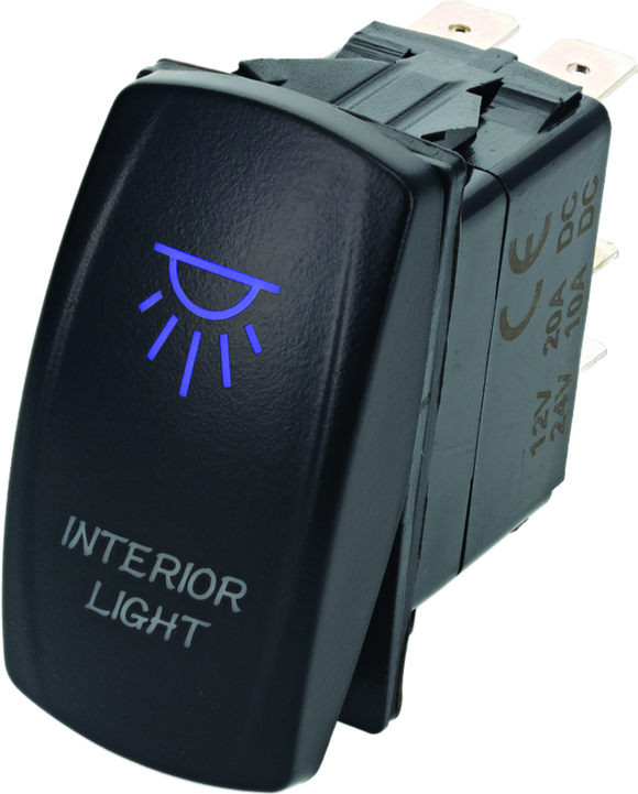DragonFire Racing Interior Lighted Switch On/Off Blue
