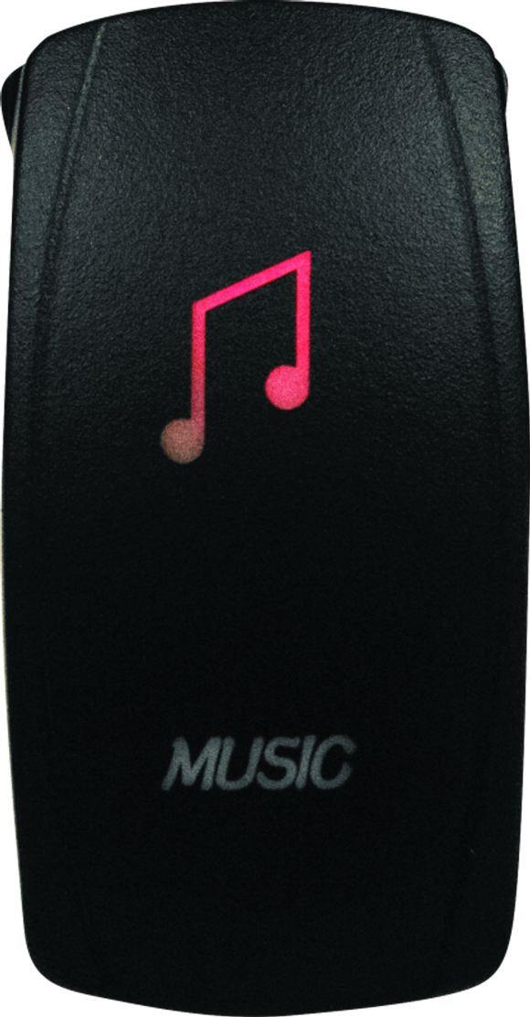 DragonFire Racing Lighted Switch Music On/Off Red