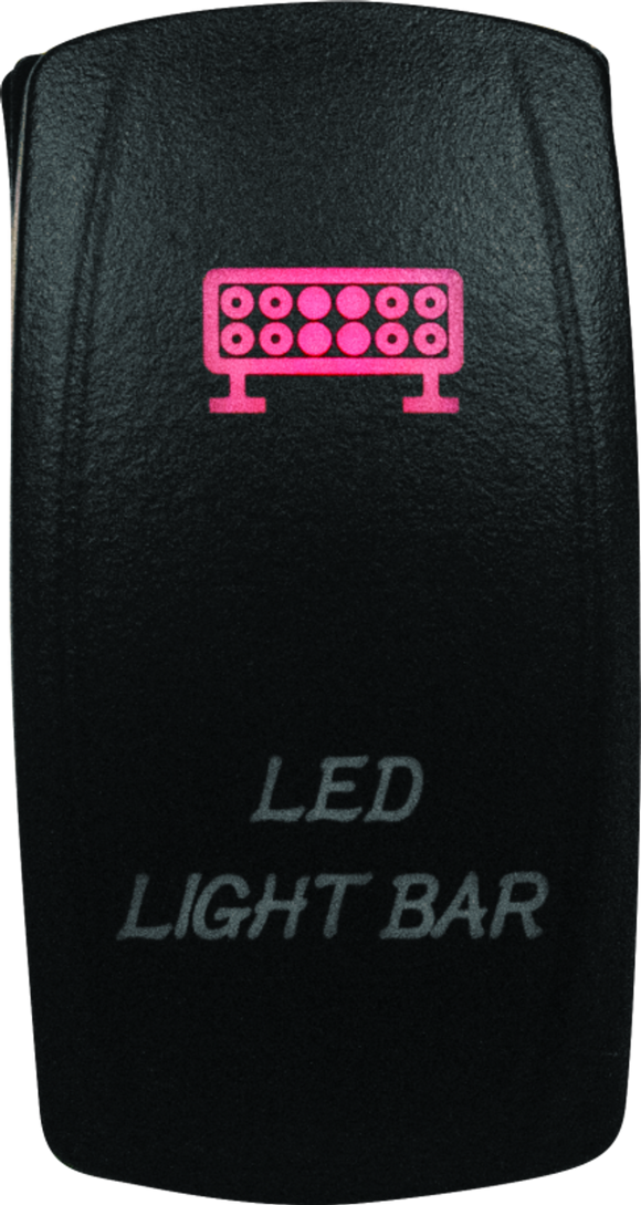 DragonFire Racing Lighted Switch LED Light Bar On/Off Red