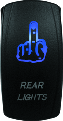 DragonFire Racing Lighted Switch Finger Rear Light On/Off Blue-1