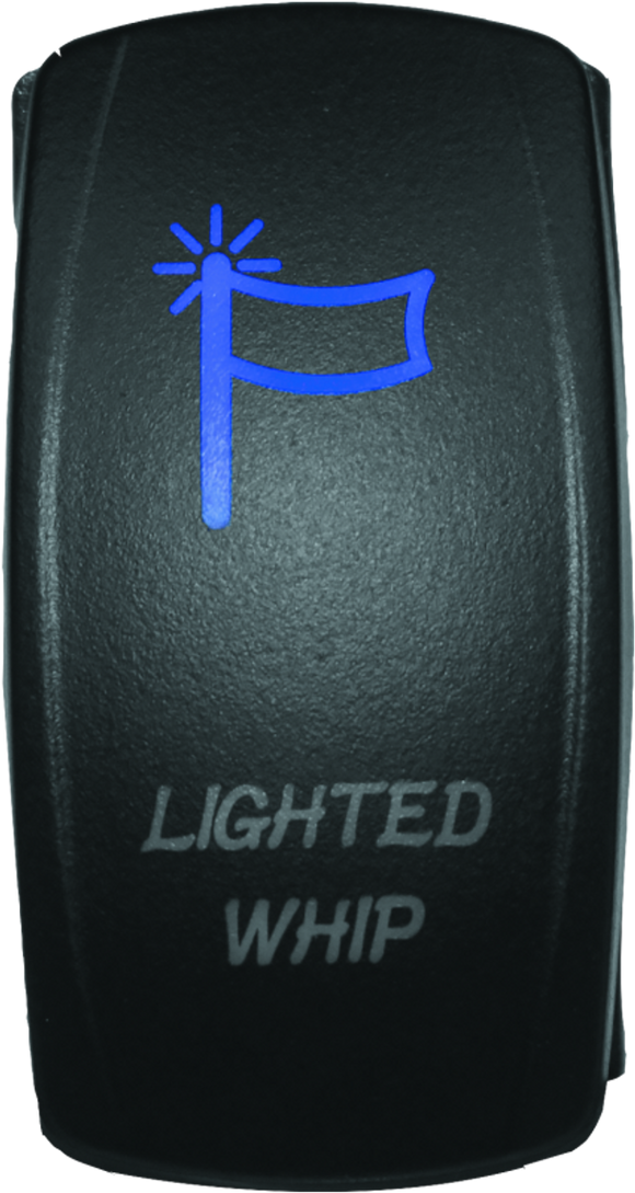 DragonFire Racing Lighted Switch Whip On/Off Blue