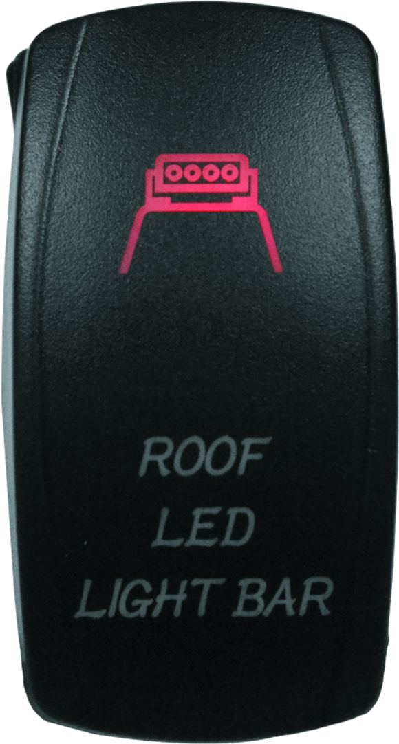 DragonFire Racing Lighted Switch Roof Led On/Off Red