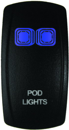 DragonFire Racing Lighted Switch On/Off Blue