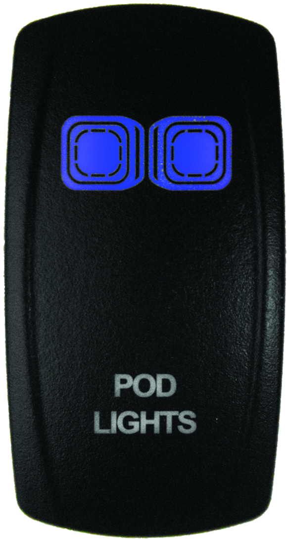 DragonFire Racing Lighted Switch On/Off Blue