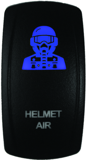 DragonFire Racing Lighted Switch Hel Air On/Off Blue