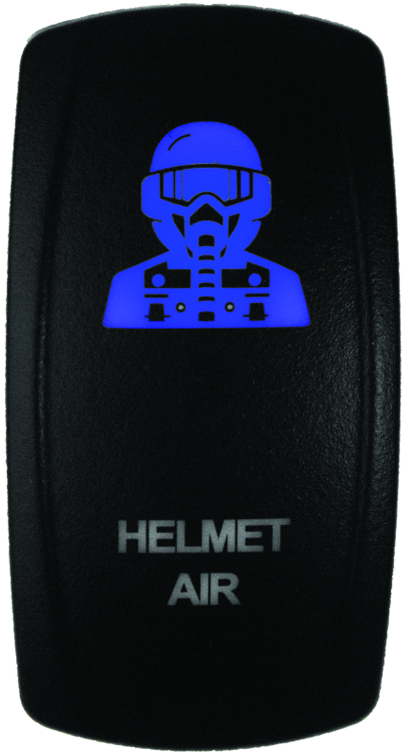 DragonFire Racing Lighted Switch Hel Air On/Off Blue