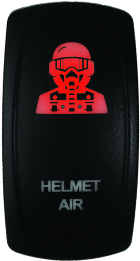 DragonFire Racing Lighted Switch Hel Air On/Off Red