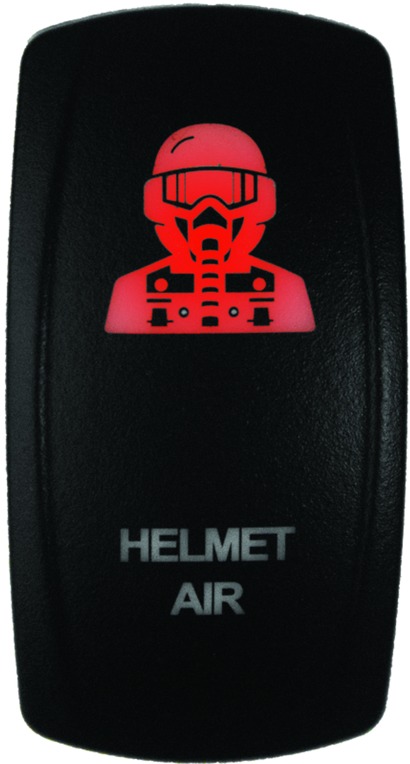 DragonFire Racing Lighted Switch Hel Air On/Off Red