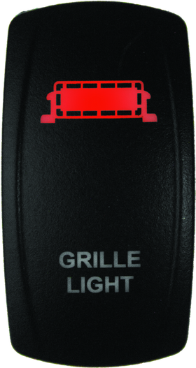 DragonFire Racing Lighted Switch Grill Light On/Off Red