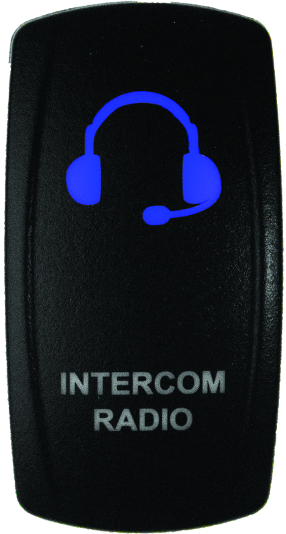 DragonFire Racing Lighted Switch Int/Rad On/Off Blue Led